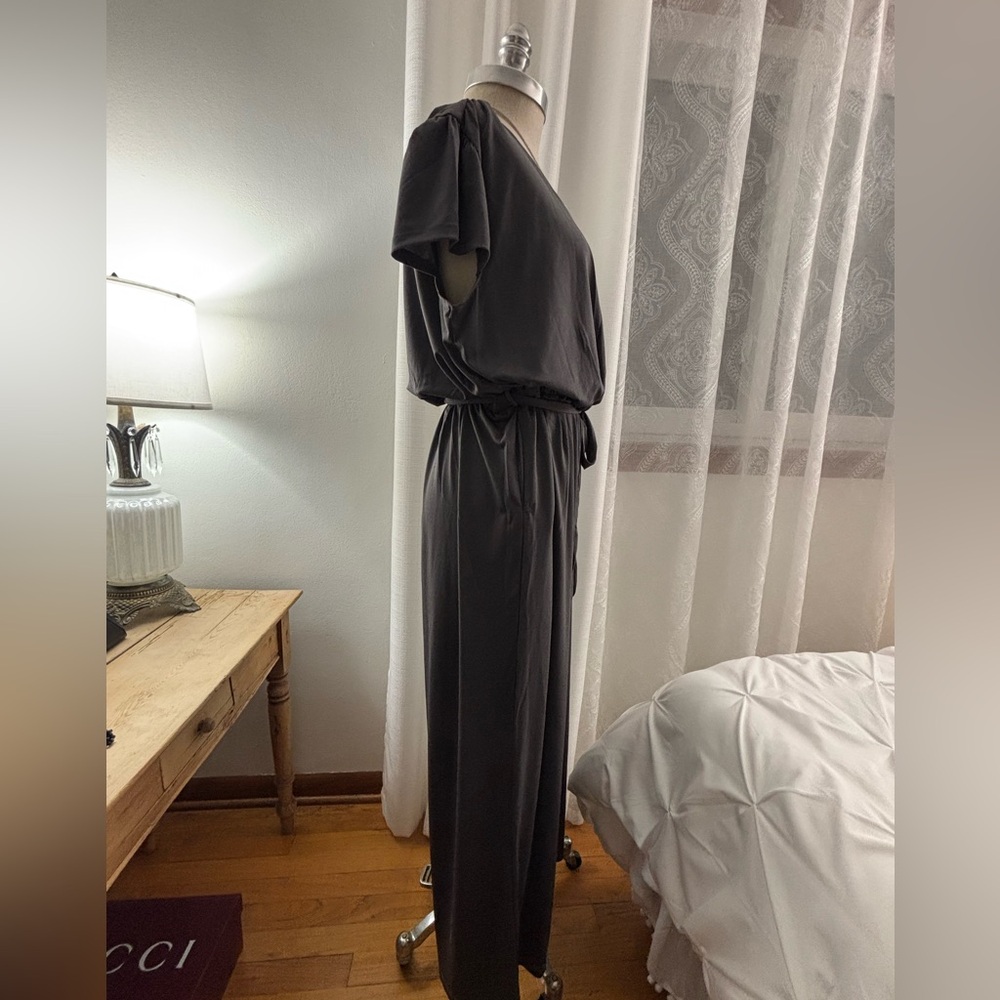 LuLaRoe Karen Jumpsuit, Charcoal Grey, L, NWT - Picture 4 of 8